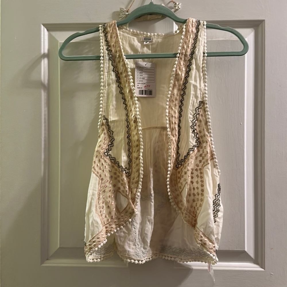 Anthropologie beaded vest